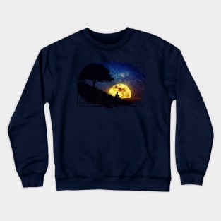 The Healing Power of Nature (Night Scene) Crewneck Sweatshirt